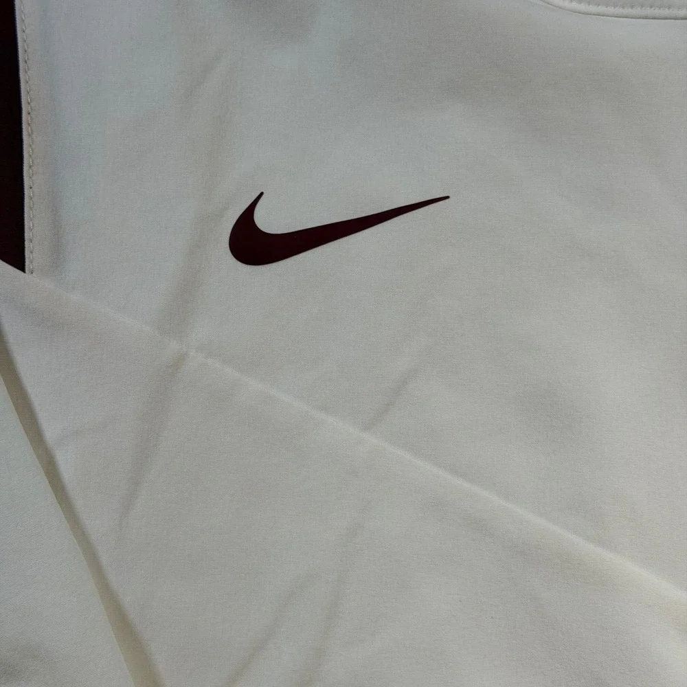 Nike USC Trojans Mens XL Quarter Zip Windbreaker Jacket Cream Cardinal Red Logo